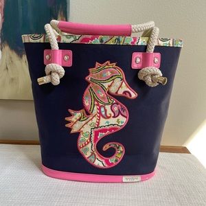 SPARTINA 449 seahorse tote bag